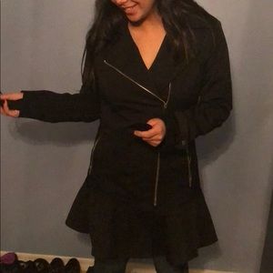 Black dress up coat. Mermaid cut. FINAL Drop!!!!